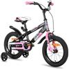 JOYSTAR Berry bicicletta per bambini da 16 pollici per ragazzi e ragazze di 4-7 anni, bicicletta da 16 pollici per ragazzi con stabilizzatori, colore: rosa