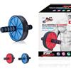 A2ZWORLD Ruota Addominali, Rotella Rullo Workout Convertibile Tappetino Per Esercizi Di Rollout Abs, Palestra Multifunzione (Doppie Ruote Dentate)