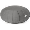 LOTUSCRAFTS Zafu cuscino da meditazione, altezza seduta 20 cm, modello Zen rotondo, cuscino da yoga, fodera in cotone lavabile, imbottitura in farro, certificato GOTS