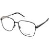 Saint Laurent SL M134 001 | Occhiali da Vista Graduati | Prova Online | Unisex | Metallo | Quadrati | Nero | Adrialenti