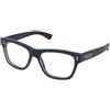 Gucci GG1795O 004 | Occhiali da Vista Graduati | Prova Online | Plastica | Quadrati | Blu, Trasparente | Adrialenti