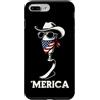 Merica USA Patriotic Cute Funny 4th of J Custodia per iPhone 7 Plus/8 Plus Bandana militare con bandiera americana per veterani