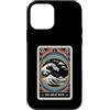 TOKYO WAVES Japanese Tarot Great Wave Ae Custodia per iPhone 12 mini The Great Wave Off Kanagawa By Night Tarocchi Card Retro