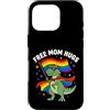 Proud Ally Free Mom Hugs Dinosaur Tees Custodia per iPhone 16 Pro Gratis Mom Hugs LGBTQIA+Ally Pride Month Dinosaur