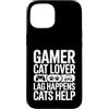 Cat Gaming Gamer Cat Lover Lag Custodia per iPhone 15 Gamer Cat Lover Lag Happens I gatti aiutano a giocare