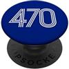 City & State Atlanta Georgia 470 Codice Area Residente locale Patriot America PopSockets PopGrip Adesivo