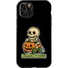 pumpkin car skeleton rider funny Hallowe Custodia per iPhone 11 Pro Ruote Pumpkin Skeleton Rider
