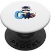 Timowo Studio Procione Lettera O Motivo Laurea PopSockets PopGrip Adesivo