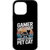 Retro Cat Gaming Controller Lover Custodia per iPhone 14 Pro Max Gamer Cat Lover Premi Start Pet Cat Retro
