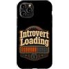 Jimbeels Custodia per iPhone 11 Pro Umorismo introverso caricamento frase ironica retro