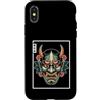 Hannya Oni Mask Aesthetic By TW Custodia per iPhone X/XS Maschera giapponese del diavolo Hannya giapponese Oni Maschera Yokai Oni