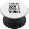 Fraxoweb Questo è quello che faccio, suono il basso e penso alle cose PopSockets PopGrip Adesivo
