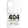 404 Motivation Not Found Funny Tech Meme Custodia per iPhone 16 404 Motivazione non trovata Umorismo retrò su Internet