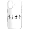 T-Shirts Grafiche de Aviazione Custodia per iPhone 17 Aerei Cardiogramma Aviazione Amante Linea Cuore