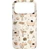 Spooky Ghost and Cat in a Bathroom Custodia per iPhone 17 Pro Max Gatto fantasma vintage floreale spettrale carino bagno libro amante