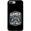 Cat Gaming Gamer Cat Lover Lag Custodia per iPhone 7 Plus/8 Plus Gamer Cat Lover Lag Happens I gatti aiutano a giocare