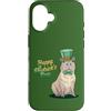 Capybaras Animal Lover PS Custodia per iPhone 16 Felice giorno di San Pawtrick - zampa di San Patrizio di Capybaras