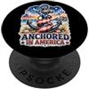 Nostalgic Classic Americana 4th of July Ancorato in America Orgoglio Patriottico PopSockets PopGrip Adesivo