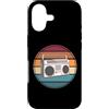 Retro Music Design Custodia per iPhone 17 Amante della musica vecchia scuola con grafica boombox retrò