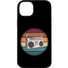 Retro Music Design Custodia per iPhone 14 Plus Amante della musica vecchia scuola con grafica boombox retrò