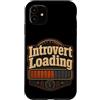 Jimbeels Custodia per iPhone 11 Umorismo introverso caricamento frase ironica retro
