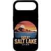 Visit Utah's Great Salt Lake Custodia per iPhone Air Il grande lago salato Utah turistico Vintage Retro Tramonto Acqua