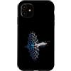 Vision Wormhole future time travel scien Custodia per iPhone 11 Aereo da viaggio nel tempo