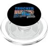 Funny Truck Driver Trucker Apparel Trucker American Flag Funny Trucking Truck Driver PopSockets PopGrip per MagSafe