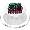 Checkpoint Revival Co. Grafica arcade retrò Respawn Repeat Gamer Skeleton PopSockets PopGrip per MagSafe