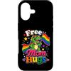 Proud Ally Free Mom Hugs Dinosaur Tees C Custodia per iPhone 17 Gratis Mom Hugs LGBTQIA+Ally Pride Month Dinosaur