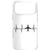 T-Shirts Grafiche de Aviazione Custodia per iPhone 17 Pro Max Aerei Cardiogramma Aviazione Amante Linea Cuore