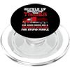 Funny Truck Driver Trucker Apparel This Trucker Has Anger Issues And A Serious Fun Truck Driver PopSockets PopGrip per MagSafe