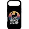 Retro Cat Gaming Controller Lover Custodia per iPhone Air Gamer Cat Lover Premi Start Pet Cat Retro
