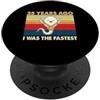 25 Years Birthday Merch 25° compleanno 25 anni fa ero il compleanno più veloce PopSockets PopGrip Adesivo