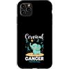 Cervical Cancer Awareness Teal Ribbon Ap Custodia per iPhone 11 Pro Max Simpatico elefante per la consapevolezza del cancro cervicale, colore foglia di tè