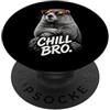 Gamer Coole Sprüche Lustiges Fun Shirt C Chill Bro Cooler - Occhiali da sole con scritta divertente PopSockets PopGrip Adesivo