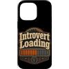 Jimbeels Custodia per iPhone 14 Pro Max Umorismo introverso caricamento frase ironica retro