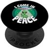 I Come In Peace PS Vengo In Pace UFO Alien Amante PopSockets PopGrip Adesivo