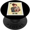 Funny Mexican Designs for Family Funny Mexican Design for Aunt Cat Lady Version - La Tia PopSockets PopGrip Adesivo