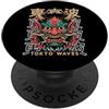 TOKYO WAVES Oni Mask Designs Hannya Oni Mask Devil Yokai - Maschera giapponese con tatuaggio demone PopSockets PopGrip Adesivo