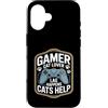 Cat Gaming Gamer Cat Lover Lag Custodia per iPhone 16 Gamer Cat Lover Lag Happens I gatti aiutano a giocare