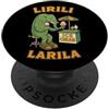 Lirili Larila Italian Brainrot Bootleg A Lirili Larila Italiano Brainrot Bambini Meme Cactus Elefante PopSockets PopGrip Adesivo
