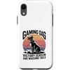 Dog Father Gamer Pup Lover Custodia per iPhone XR Gioco Cane Papà Vittoria Schermo E Scodinzolante Code