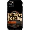 Jimbeels Custodia per iPhone 11 Pro Max Umorismo introverso caricamento frase ironica retro