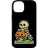 pumpkin car skeleton rider funny Hallowe Custodia per iPhone 14 Ruote Pumpkin Skeleton Rider