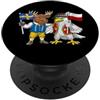 Swedish Polish Heritage Bandiera Svezia Polonia Radici svedesi Orgogliosa polacca PopSockets PopGrip Adesivo