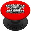 Cornhole Is My Cardio Cornhole Merch Cornhole Player Bean Bag lancio gioco e tavolo design PopSockets PopGrip Adesivo