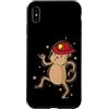 Fire fighter flame fire profession anima Custodia per iPhone XS Max Scimmia con casco da pompiere