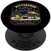 PGH Beach Club Funny Pittsburgh Designs Pittsburgh Beach Club Nessun oceano Nessun problema Yinz PGH 412 Amore PopSockets PopGrip Adesivo