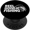 Funny Fishing Sayings & Funny Fishing De Mulinello bravo a pescare - Divertente pescatore che dice papà scherzo pesca PopSockets PopGrip Adesivo